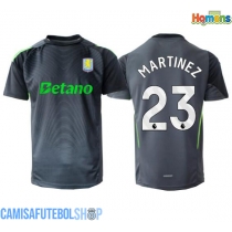 Camisa de time de futebol Aston Villa Emiliano Martinez #23 Goleiro Replicas 1º Equipamento 2025-26 Manga Curta
